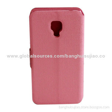 Folio Leather Case for Samsung Galaxy S4, Customized Designs Welcomed